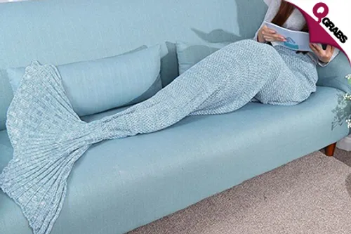 For QR79 Feel Like a Water Princess with a Mermaid Tail Blanket - Choose from 4 Aquatic Colors! (QR139 Value)